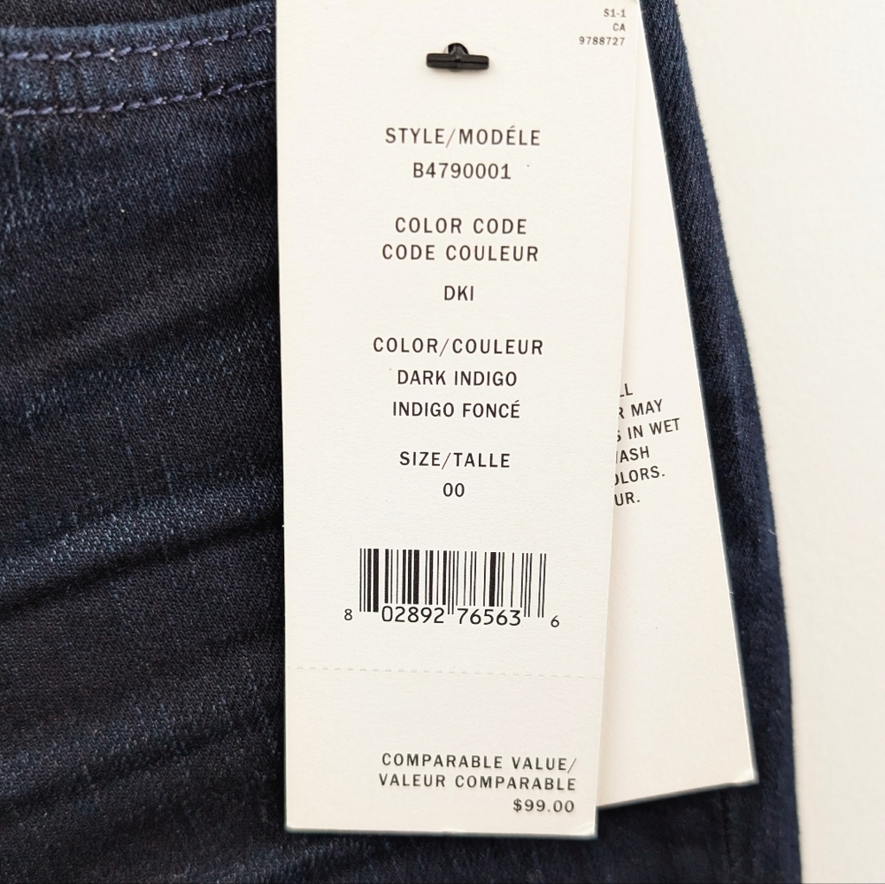 DKNY | Women's Dark Indigo Manhattan High-Rise Skinny Jeans - Picture 3 of 5